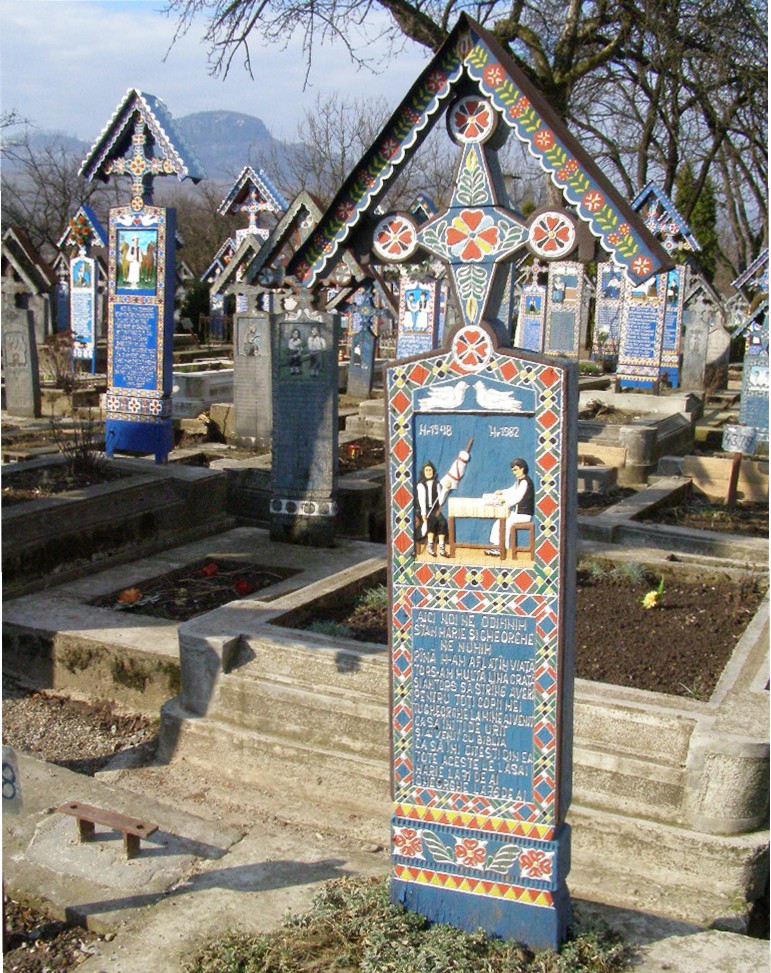 Cimitirul vesel Sapanta cruce